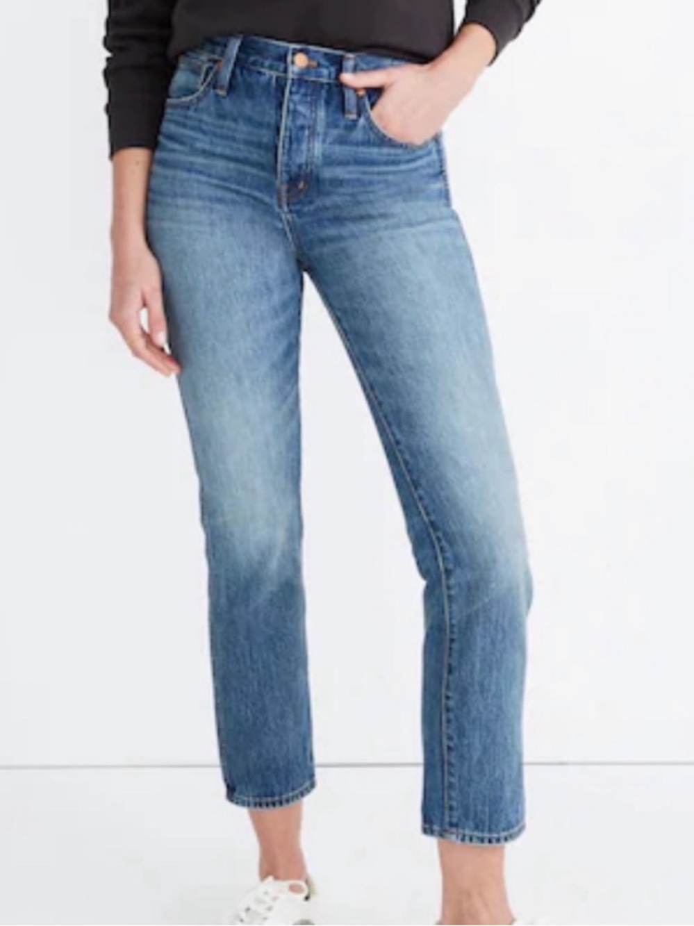 Madewell The Rigid Stovepipe Jean Portsmouth Wash size 28